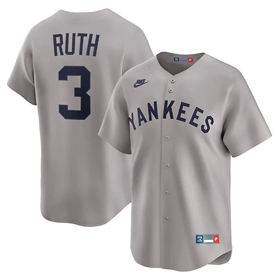 Nike Babe Ruth New York Yankees Throwback Cooperstown Collection Limited Jersey