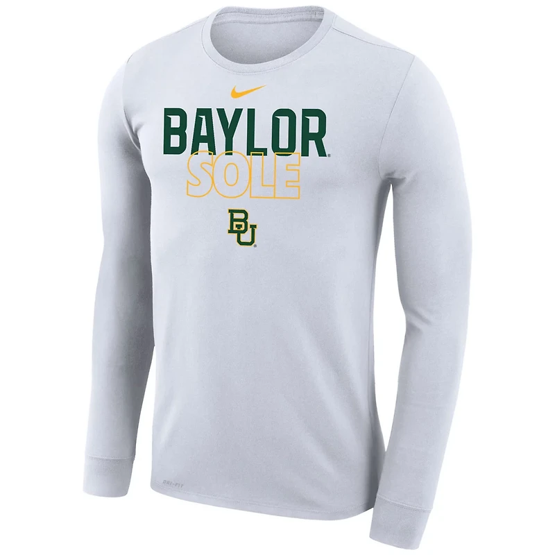 Nike Baylor Bears 2023 On Court Bench Long Sleeve T-Shirt