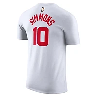 Nike Ben Simmons Brooklyn Nets 2022 23 Classic Edition Name  Number T-Shirt