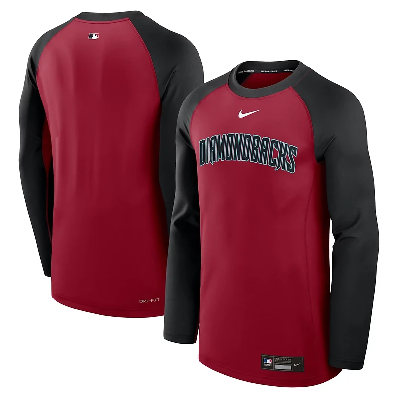 Nike Black Arizona Diamondbacks Authentic Collection Game Time Raglan Performance Long Sleeve T-Shirt