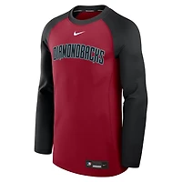 Nike Black Arizona Diamondbacks Authentic Collection Game Time Raglan Performance Long Sleeve T-Shirt