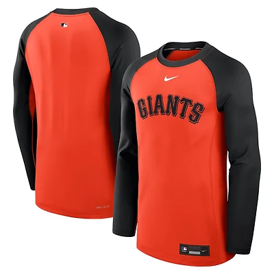 Nike Black San Francisco Giants Authentic Collection Game Time Raglan Performance Long Sleeve T-Shirt