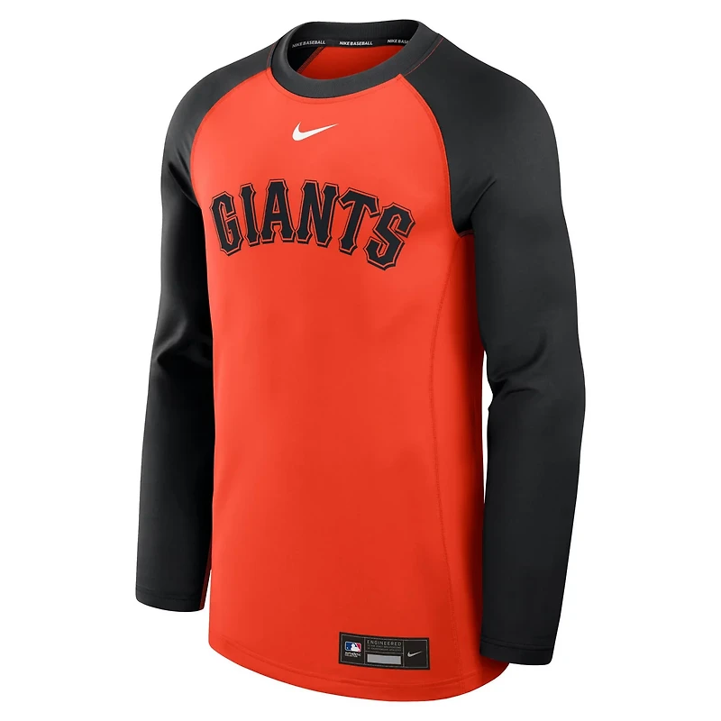 Nike Black San Francisco Giants Authentic Collection Game Time Raglan Performance Long Sleeve T-Shirt
