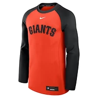 Nike Black San Francisco Giants Authentic Collection Game Time Raglan Performance Long Sleeve T-Shirt