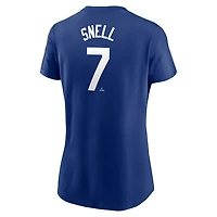 Nike Blake Snell Los Angeles Dodgers Fuse Name  Number T-Shirt