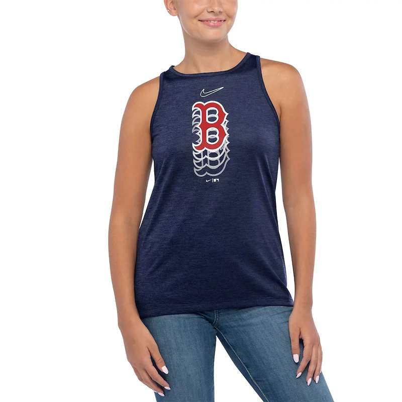 Nike Boston Red Sox Logo Fade High Neck Performance Tank Top