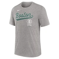 Nike Boston Sox 2025 City Connect Performance Tri-Blend T-Shirt
