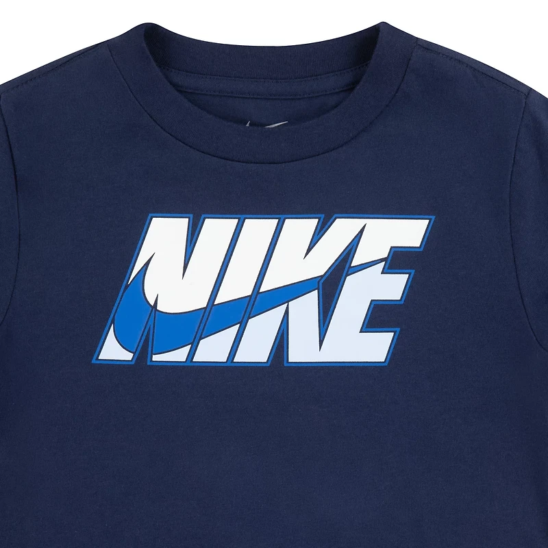 Nike Boys' 4-7  Metallic Block T-shirt
