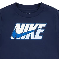 Nike Boys' 4-7  Metallic Block T-shirt