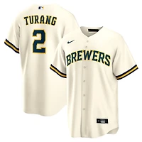 Nike Brice Turang Milwaukee Brewers Home Replica Jersey