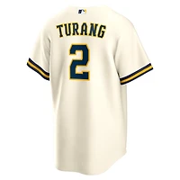 Nike Brice Turang Milwaukee Brewers Home Replica Jersey