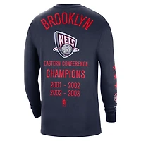 Nike Brooklyn Nets 2021/22 City Edition Courtside Heavyweight Moments Long Sleeve T-Shirt