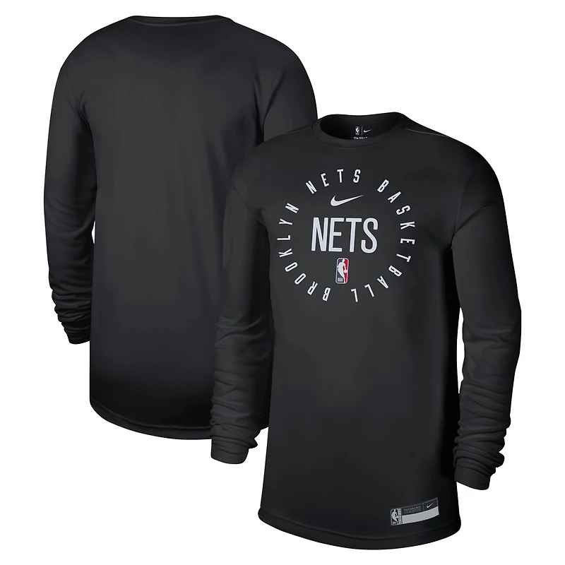 Nike Brooklyn Nets 2024 25 Legend On-Court Practice Long Sleeve T-Shirt