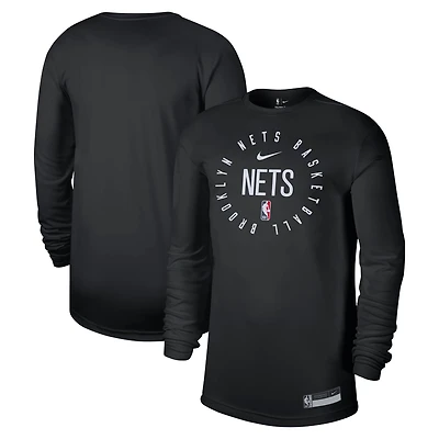 Nike Brooklyn Nets 2024 25 Legend On-Court Practice Long Sleeve T-Shirt
