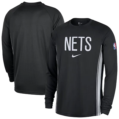Nike Brooklyn Nets 2025 26 Authentic Pre-Game Legend Dri-FIT Long Sleeve Shooting Shirt