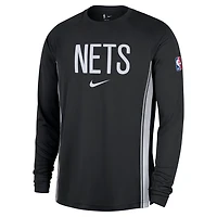 Nike Brooklyn Nets 2025 26 Authentic Pre-Game Legend Dri-FIT Long Sleeve Shooting Shirt