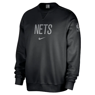Nike Brooklyn Nets Courtside Standard Issue Performance Pullover Sweatshirt