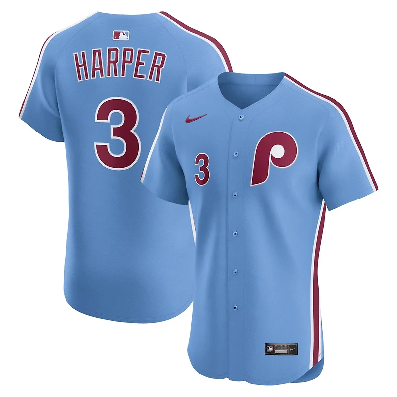 Nike Bryce Harper Light Philadelphia Phillies Alternate Elite Jersey