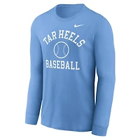 Nike Carolina North Tar Heels Essential Baseball Arch Long Sleeve T-Shirt