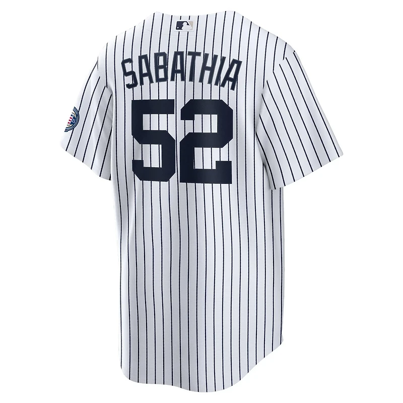 Nike CC Sabathia New York Yankees 2025 Baseball Hall of Fame Name  Number Retired Replica Jersey
