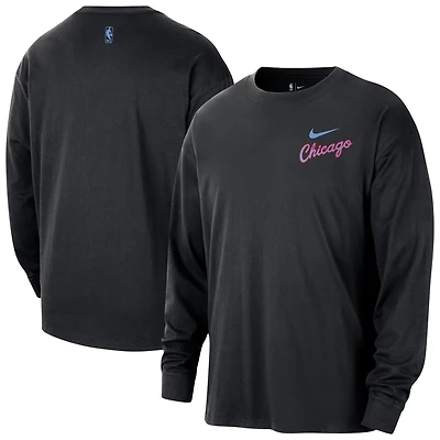 Nike Chicago Bulls 2025 26 City Edition Remix Essential Logo Long Sleeve T-Shirt