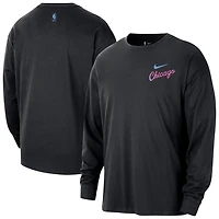 Nike Chicago Bulls 2025 26 City Edition Remix Essential Logo Long Sleeve T-Shirt