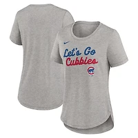 Nike Chicago Cubs Script Tri-Blend T-Shirt
