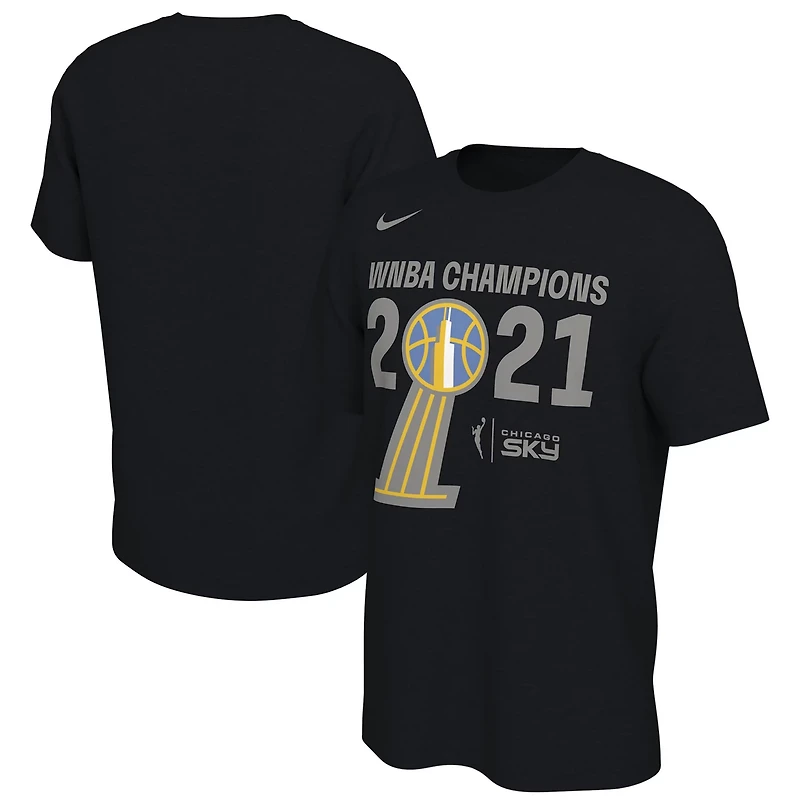 Nike Chicago Sky 2021 WNBA Champions Trophy Banner T-Shirt