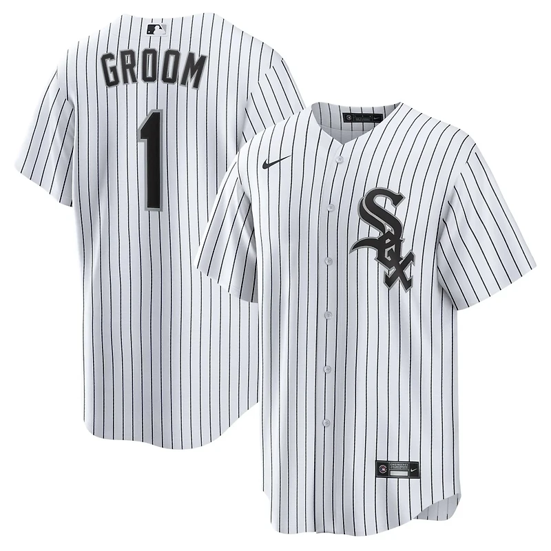Nike Chicago Sox 1 Groom Home Replica Jersey