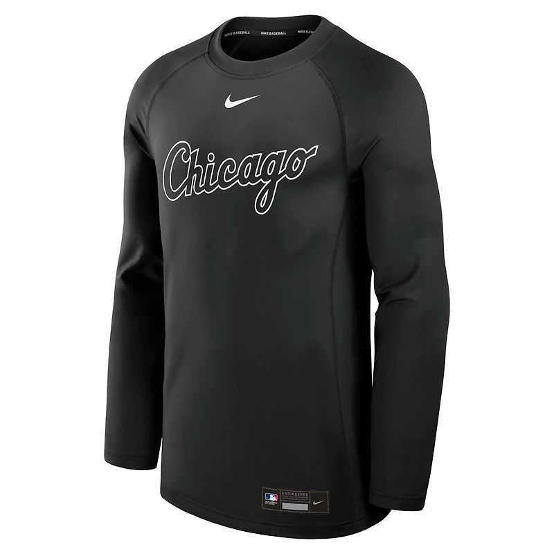 Nike Chicago White Sox Authentic Collection Game Time Raglan Performance Long Sleeve T-Shirt