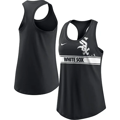 Nike Chicago White Sox Cropped Logo Performance Racerback Tank Top