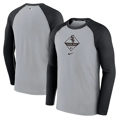 Nike Chicago White Sox Game Authentic Collection Performance Raglan Long Sleeve T-Shirt