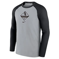 Nike Chicago White Sox Game Authentic Collection Performance Raglan Long Sleeve T-Shirt