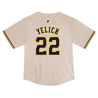 Nike Christian Yelich Milwaukee Brewers Home Game Jersey