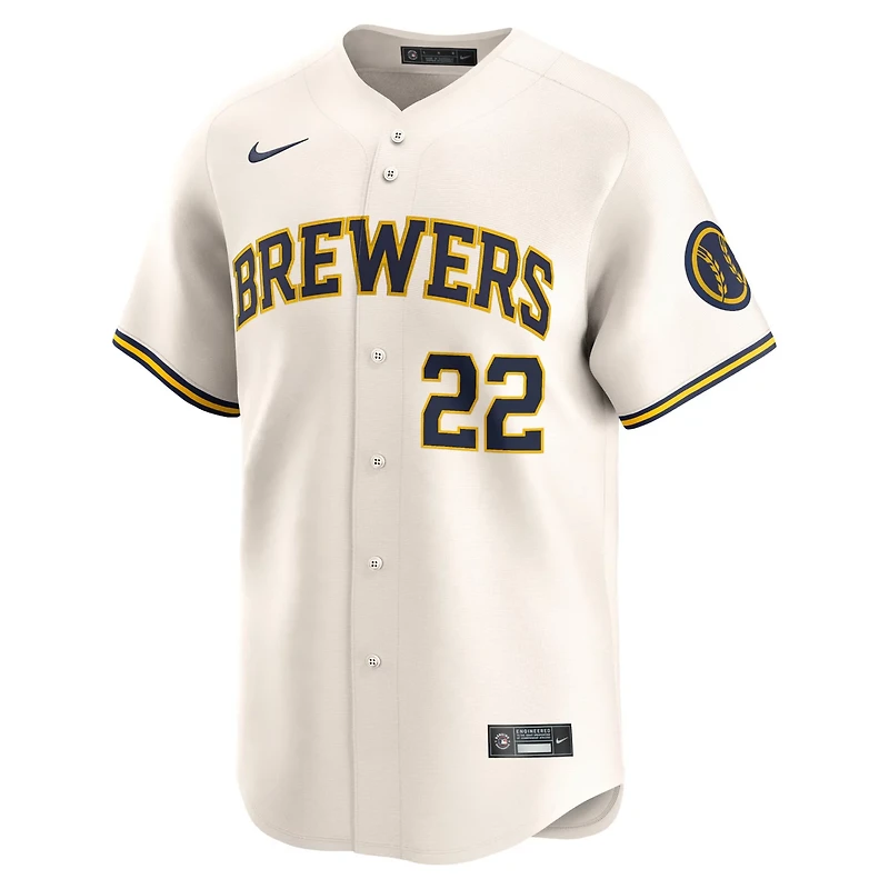 Nike Christian Yelich Milwaukee Brewers Home Limited Player Jersey