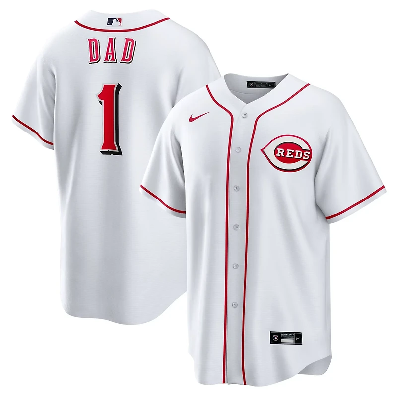 Nike Cincinnati Reds 1 Dad Home Replica Jersey