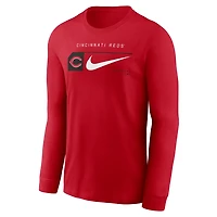 Nike Cincinnati s Local Logo Swoosh Lockup Long Sleeve T-Shirt