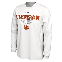 Nike Clemson Tigers 2023 On Court Bench Long Sleeve T-Shirt