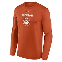 Nike Clemson Tigers 2024 On-Court Basketball Practice Legend Performance Long Sleeve T-Shirt
