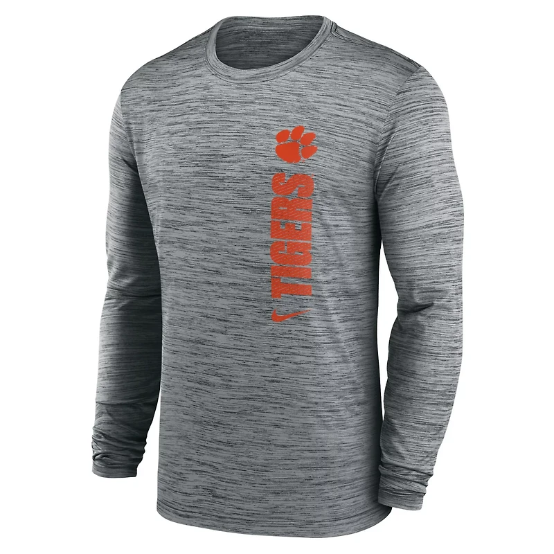 Nike Clemson Tigers 2024 Sideline Velocity Performance Long Sleeve T-Shirt
