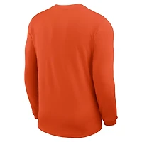 Nike Clemson Tigers 2025 Sideline Coach UV Dri-FIT Long Sleeve Shirt