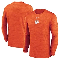 Nike Clemson Tigers 2025 Sideline Velocity Performance Long Sleeve T-Shirt