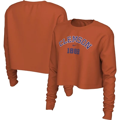 Nike Clemson Tigers Est Cropped Long Sleeve T-Shirt