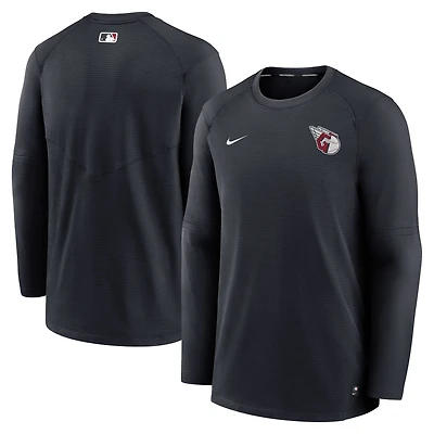 Nike Cleveland Guardians Authentic Collection Logo Performance Long Sleeve T-Shirt