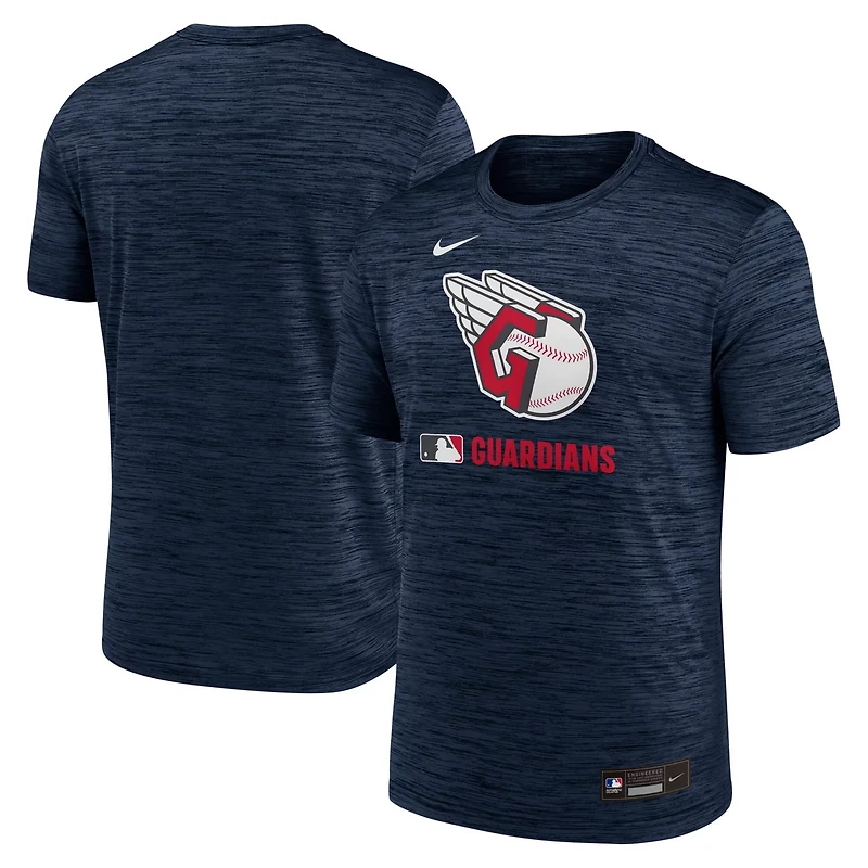 Nike Cleveland Guardians Authentic Collection Velocity Performance Practice T-Shirt