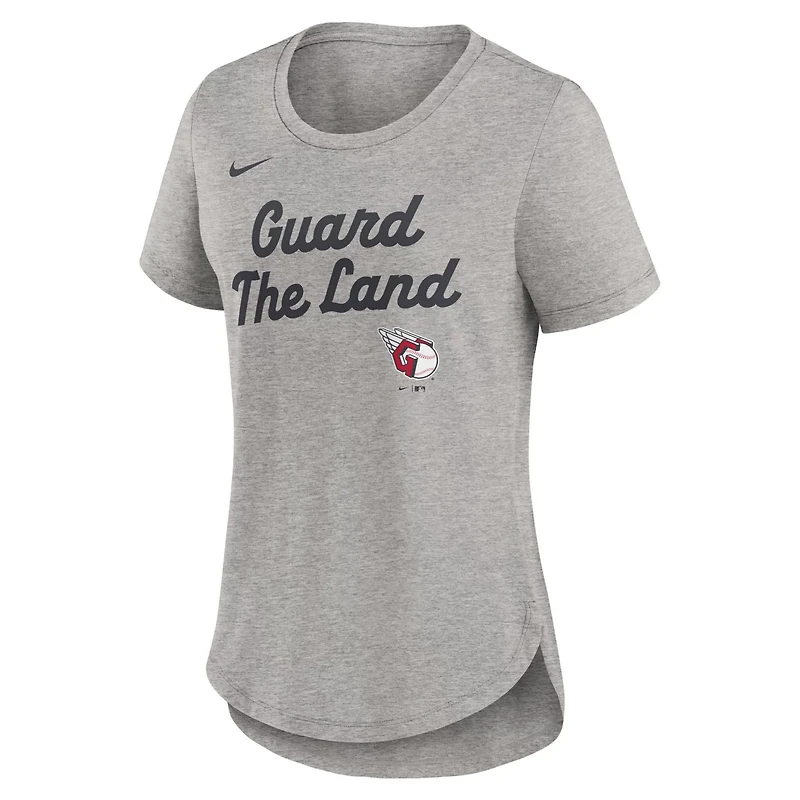 Nike Cleveland Guardians Script Tri-Blend T-Shirt