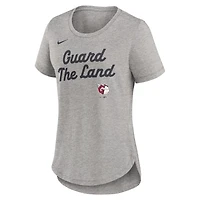 Nike Cleveland Guardians Script Tri-Blend T-Shirt