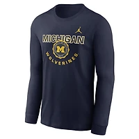 Nike College Michigan Wolverines Slogan Long Sleeve T-Shirt