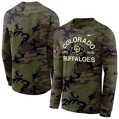 Nike Colorado Buffaloes 2025 Military Appreciation Legend Dri-FIT Long Sleeve T-Shirt