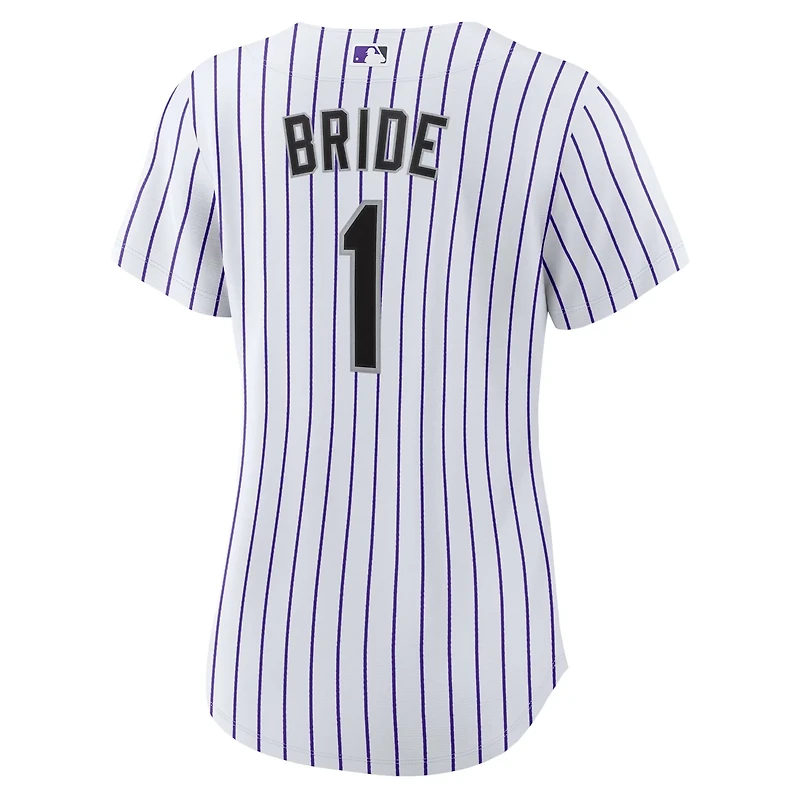 Nike Colorado Rockies 1 Bride Home Replica Jersey